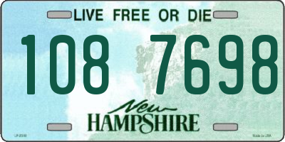 NH license plate 1087698