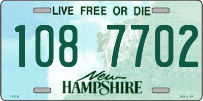 NH license plate 1087702