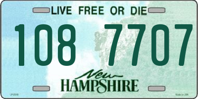 NH license plate 1087707