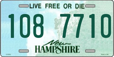 NH license plate 1087710