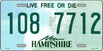 NH license plate 1087712