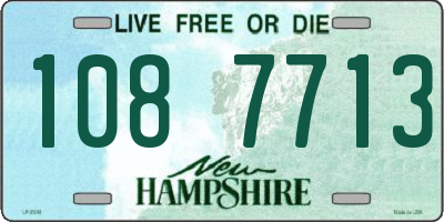 NH license plate 1087713