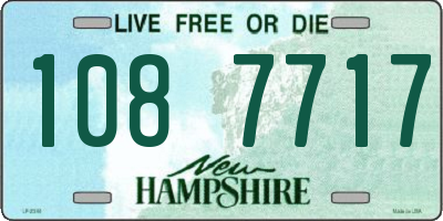 NH license plate 1087717