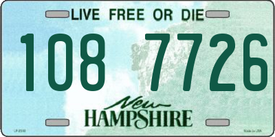 NH license plate 1087726