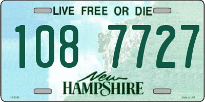 NH license plate 1087727
