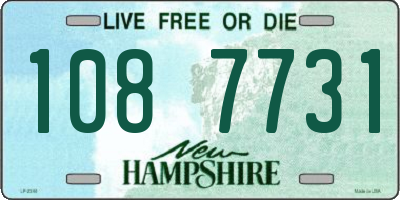 NH license plate 1087731