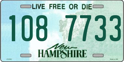 NH license plate 1087733