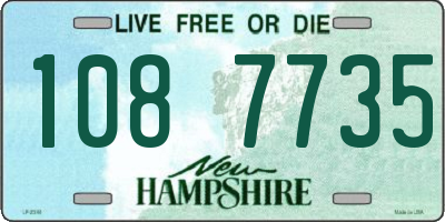 NH license plate 1087735