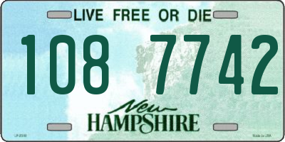 NH license plate 1087742