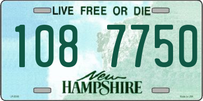 NH license plate 1087750