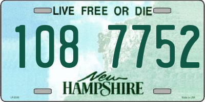 NH license plate 1087752