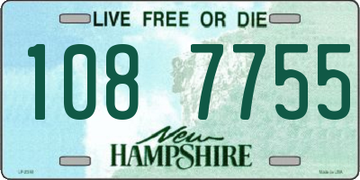 NH license plate 1087755