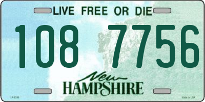 NH license plate 1087756