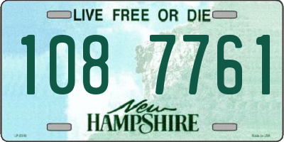 NH license plate 1087761