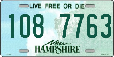 NH license plate 1087763