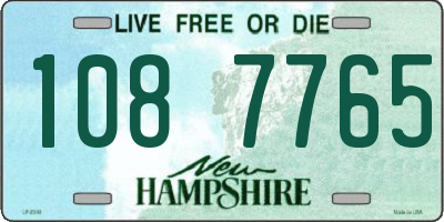 NH license plate 1087765
