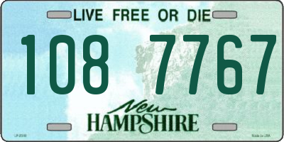 NH license plate 1087767