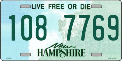 NH license plate 1087769