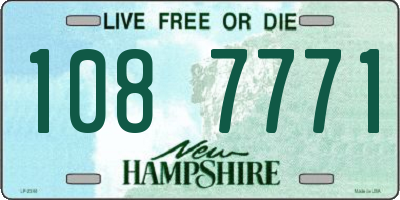 NH license plate 1087771