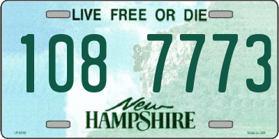 NH license plate 1087773