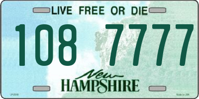 NH license plate 1087777