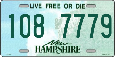 NH license plate 1087779