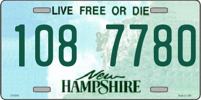 NH license plate 1087780