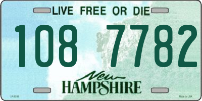 NH license plate 1087782