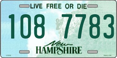 NH license plate 1087783