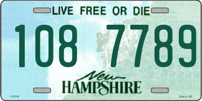 NH license plate 1087789