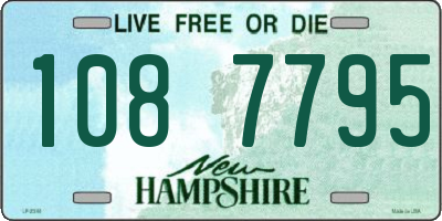 NH license plate 1087795