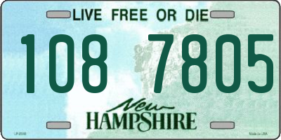 NH license plate 1087805