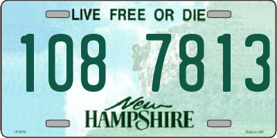 NH license plate 1087813