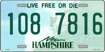 NH license plate 1087816