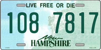 NH license plate 1087817