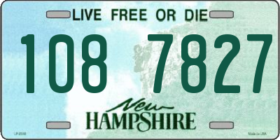 NH license plate 1087827