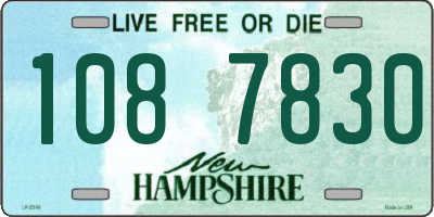 NH license plate 1087830
