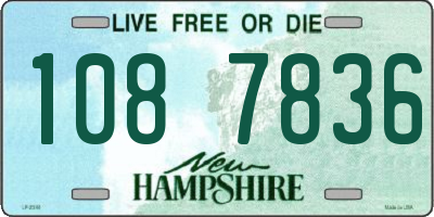 NH license plate 1087836