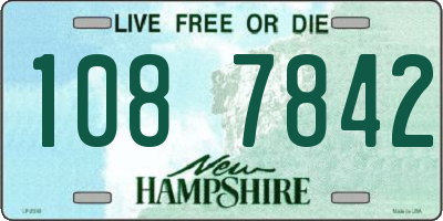 NH license plate 1087842
