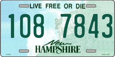 NH license plate 1087843