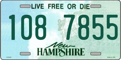 NH license plate 1087855