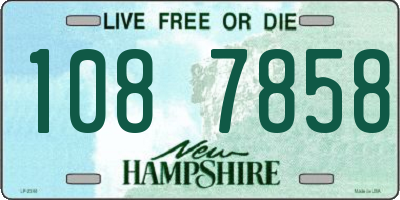 NH license plate 1087858