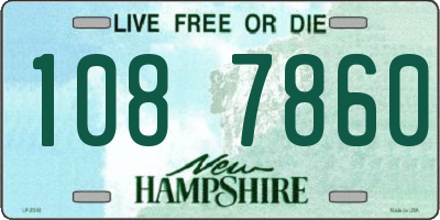NH license plate 1087860