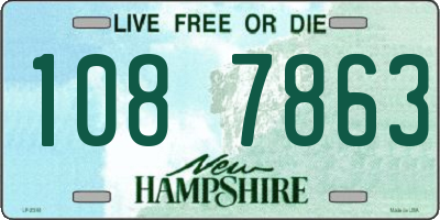 NH license plate 1087863