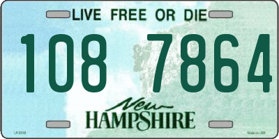 NH license plate 1087864