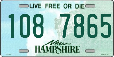 NH license plate 1087865