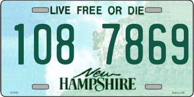 NH license plate 1087869