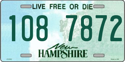 NH license plate 1087872