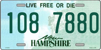 NH license plate 1087880