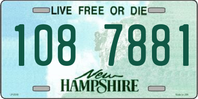 NH license plate 1087881